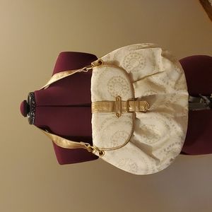 ⚜️Old Navy⚜️ cream and gold satchel